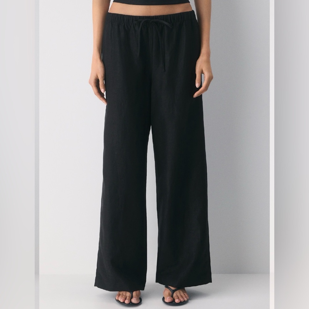 Aritzia Wilfred Lodge Linen pants - Black - Size S